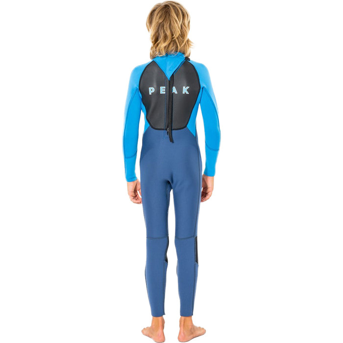 2023 Peak Junior Energy 4/3mm Back Zip Wetsuit P3741J - Blue